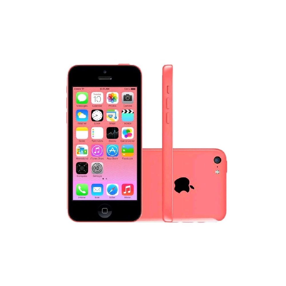 iPhone 5C 8GB Rosa Desbloqueado IOS 8 4G e Wi-Fi Câmera 8MP